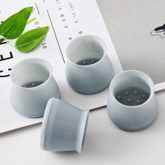 4 Stks/partij Tafel Stoel Been Mat Siliconen Antislip Tafel Stoel Been Caps Voet Bescherming Bottom Cover Pads Hout floor Protectors blauw