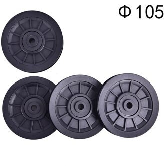 4 Stks/partij Universal 70Mm/90Mm/105Mm Diameter Antihechtende Nylon Lager Katrol Wiel Kabel Gym fitness Apparatuur Deel