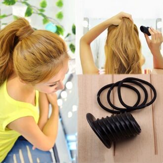 4 Stks/partij Vrouwen Paardenstaart Houder Plastic Pad Haar Styling Clip Stick Bun Maker Braid Haaraccessoires Donut Meisjes Magic Braiders
