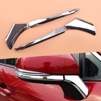 4 Stks/set Abs Chroom Auto Achteruitkijkspiegel Cover Trim Strip Decoratie Fit Voor Toyota Highlander