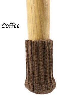 4 Stks/set Anti Slip Meubels Benen Mat Voor Stoel Sokken Bumper Demper Tafel Voeten Tapijt Caps Viltjes Breien Protector koffie