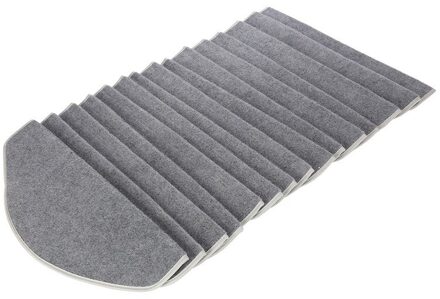 4 Stks/set Antislip Zelfklevende Tapijt Trap Loopvlak Mat Thuis Trap Bescherming Cover Pad grijs