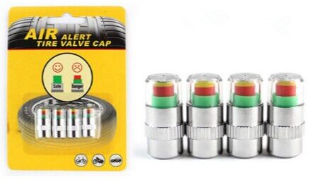 4 Stks/set Auto Bandenspanning Monitor Alert Indicator Tire Ventieldopje Gauge Auto Accessoires Eye Alert Diagnostic Tools Kit