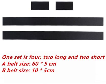 4 Stks/set Auto Brandblusser Sticker Nylon Tape Riem Netto Bandage Kofferbak Opbergtas Magic Tape Klittenband band Stickers