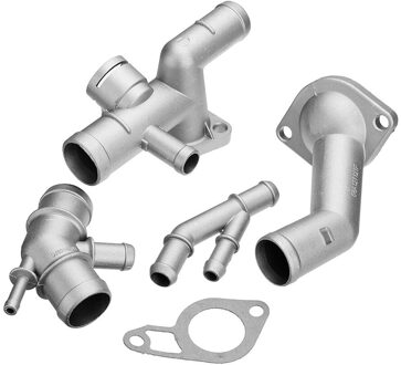 4 Stks/set Auto Motor Koeling Koelvloeistof Auto Aluminium Koelvloeistof Flens Upgrade Kitfor Vw MK4 1.8T Tt Golf 06A121132A 2000-2005