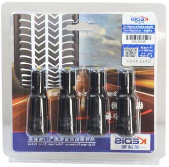 4 Stks/set Auto Motorfiets Tubeless Wiel Tyre Klepstelen Bandventieldop Steel 781B zwart