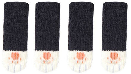 4 stks/set Bescherming Vloer Stoel Voet Pad Been Protector Meubels Wol Breien Cover Stoel Kat Pads Vloer Poot Protector Sokken