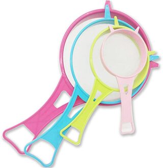 4 Stks/set Draad Zeef Fijne Mesh Olie Zeef Zeefje Zeef Colanders Keuken Gereedschap Sap En Thee Zeef Koken Gereedschap kleurrijk