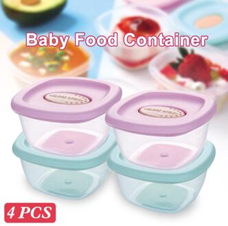4 Stks/set Draagbare Formule Melkpoeder Dispenser Voedsel Container Kids Voedsel Opbergdoos Babymelk Formule Zuigeling Opslag