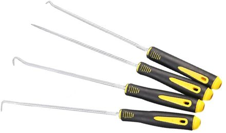 4 Stks/set Duurzaam Auto Haak Oliekeerringen O-Ring Seal Remover Pick Set Craft Handgereedschap