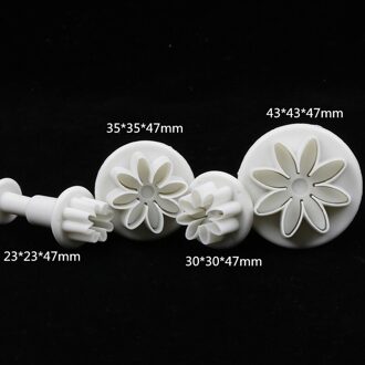 4 stks/set Food Grade Plastic Biscuit Cookie Cutters Bakken Gebak Gereedschappen Chocolate Candy Cake Embossing Mallen Multi-vorm