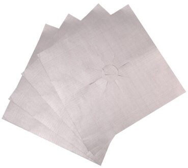 4 Stks/set Gasfornuis Fornuis Protectors Cover Keuken Gasfornuis Gasfornuis Protector Liner Schoon Mat Pad Keuken Accessoires zilver