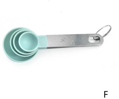 4 Stks/set Lepels Cup Stalen Handgreep Meetinstrumenten Multi Purpose Keuken Gadgets Pp Bakken Accessoires F