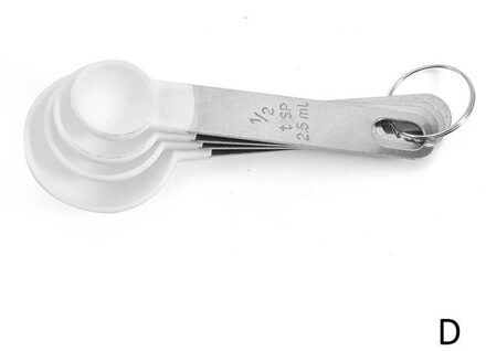 4 Stks/set Lepels Cup Stalen Handgreep Meetinstrumenten Multi Purpose Keuken Gadgets Pp Bakken Accessoires