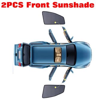 4 Stks/set Magnetische Auto Side Window Zonneschermen Mesh Schaduw Blind Voor Mitsubishi Outlander 2stk Sunshades