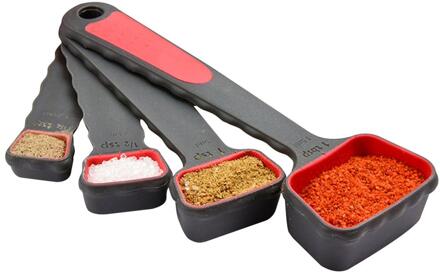 4 Stks/set Opvouwbare Siliconen Meten Set Graan Meel Schop Gereedschap Thuis Keuken Maatbekers Lepel Voor Bakken