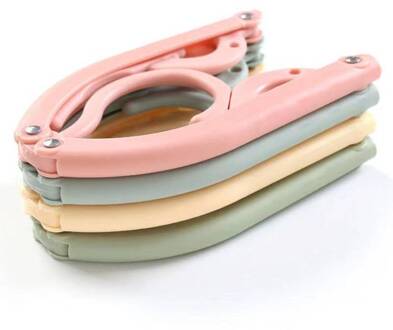 4 Stks/set Plastic Kleerhanger Thuis En Reizen Gebruik Opvouwbare Multi-Functionele Hangers Voor Kleding Out Deur Plastic Drogen rack