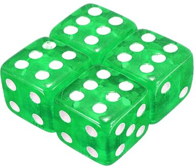 4 Stks/set Plastic Wheel Stem Band Air Valve Stofdicht Cap Gouden Dobbelstenen Band Ventieldopjes Bike Auto Vrachtwagen Band ventiel Stofkap groen