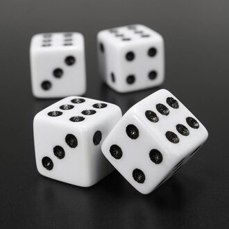 4 Stks/set Plastic Wheel Stem Band Air Valve Stofdicht Cap Gouden Dobbelstenen Band Ventieldopjes Bike Auto Vrachtwagen Band ventiel Stofkap wit