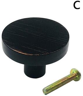 4 Stks/set Ronde Messing Massief Messing Handvat Knoppen Kabinet Keuken Pull Accessoires Lade Meubilair Handvat Deur Dresser Knop Pu T4S1