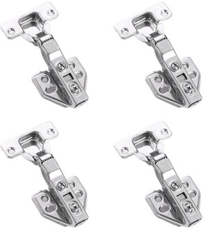 4 Stks/set Rvs Kastdeur Scharnier Garderobe Stille Hydraulische Scharnieren X4YE 2