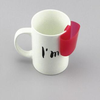 4 Stks/set Stijl Thee Tassen Houders Rekken Afternoon Tea Gereedschap Accessoires Draagbare Eenvoudige Theezakje Cookies Koekjes Houder rood