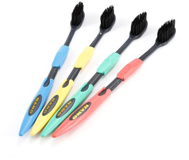 4 Stks/set Ultra Zachte Tandenborstel Bamboe Houtskool Nano Tandheelkundige Zorg Set Zachte Haar Tandenborstel Eco Vriendelijke Borstel Orale Reiniging