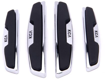 4 stks/set Universele Auto Bumper Anti-kras Strip Novel Eenvoudig te Installeren Auto Decoratieve Anti-collision strip zwart