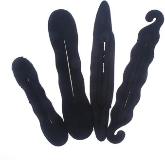 4 stks/set Vrouwen DIY Haar Twist Bun Maken Foam Sponzen Styling Haar Clip Haar Twist Styling Maker Apparaat Quick Haar styling Gereedschappen