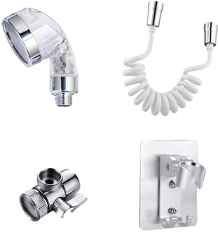 4 Stks/set Wc Bidet Sproeier Set Spuit Guns Douche Handheld Hand Bidet Kraan Bad Tap Handspuit Douchekop Self schoonmaken