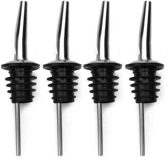 4 Stks/set Wijn Schenker Rvs Wijnfles Schenker Food Grade Olie Kurken Barman Gereedschap Bar Jigger Wijn Accessoires