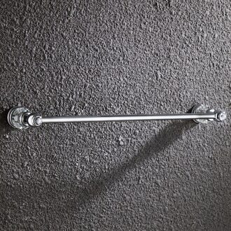 4 Stuk Chrome Messing Badkamer Accessoires Set Europese Badkamer Hardware Set Crystal Handdoek Bar Papier Houder Gewaad Haak Metalen towel bar