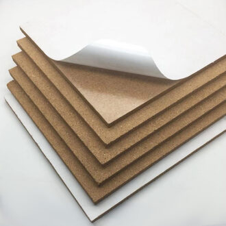 4 Stuks 1.2Cm (0.47Inch) kurk Boord Tegels Dikke Bulletin Board Mini Muur Met Pins Voor Sterke Zelfklevende Rug Niet Kwetsen