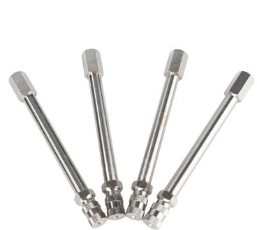 4 Stuks 100Mm Chrome Tyre Valve Verlengstuk Twin Wheel Adapter Voor Auto Vrachtwagen Auto Vervanging Accessoires