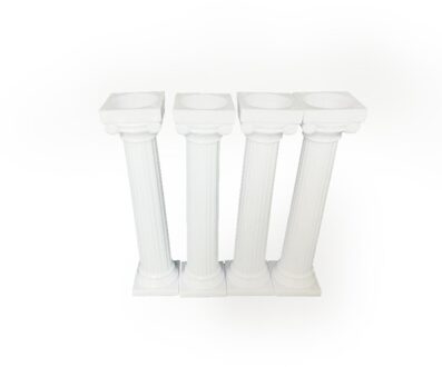 4 Stuks 12.5Cm Multi-Gelaagde Cake Romeinse Kolom Ondersteuning Stand Decor Pijlers Wedding Cake Diy Cake Decoratie Beugel ondersteuning Staaf