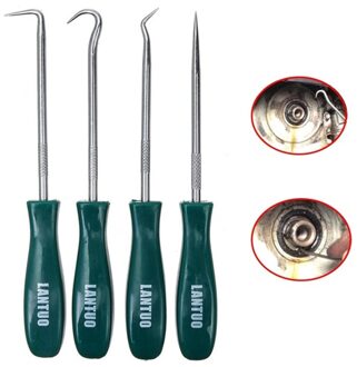 4 Stuks 135Mm Auto Auto Voertuig Olie Seal Schroevendraaiers Set O-Ring Seal Pakking Puller Remover Pick Haken gereedschap Voor