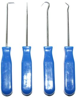 4 Stuks 135Mm Auto Pick Haken Gereedschap Voertuig Olie Seal Schroevendraaiers Set O-Ring Seal Pakking Puller Remover craft Handgereedschap Accessoires