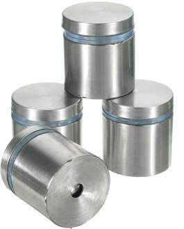 4 Stuks 25Mm Rvs Reclame Bolt Beugel Bout Reclame Pinboard Voor Bevestiging Spijkeren Glas Hout Board Schroeven Gereedschap