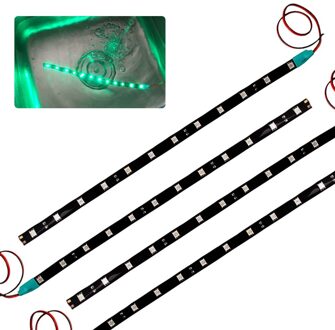 4 Stuks 30Cm 15 Led 2835 Motorrijwiel Flexibele Strip Licht Waterdicht 12V Wit Geel Rood Blauw Groen