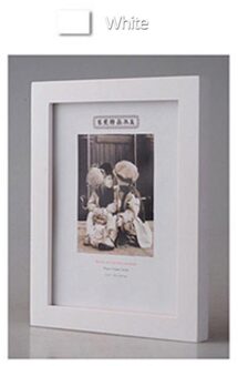 4 Stuks 6 Inch Home Foto Display Houten Fotolijst Desktop Display Wandkleden Huishoudelijke Woonkamer Decoratie 2stk wit