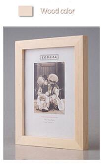 4 Stuks 6 Inch Home Foto Display Houten Fotolijst Desktop Display Wandkleden Huishoudelijke Woonkamer Decoratie 2stk wood