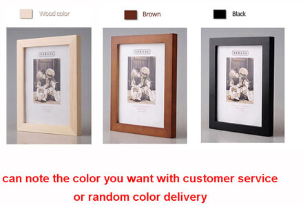 4 Stuks 6 Inch Home Foto Display Houten Fotolijst Desktop Display Wandkleden Huishoudelijke Woonkamer Decoratie 3stk willekeurig kleur