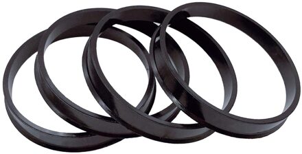 4 Stuks 66.6Mm-57.1Mm Wiel Spacer Spigot Hub Centric Boring Center Hubcentric Ring
