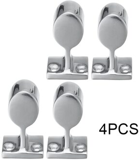 4 Stuks 7/8 "316 Roestvrij Staal 60 Graden Boot Front Stanchion Hand Rail Montage
