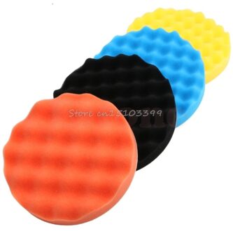 4 Stuks 7 Inch (180Mm) buffing Polijsten Spons Pads Kit Voor Auto Polijstmachine Buffer G08 Rental &