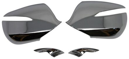 4 Stuks Abs Chrome Achteruitkijkspiegel Deksel Trim/Achteruitkijkspiegel Decoratie Voor Hyundai Santa Fe Ix45 auto Styling