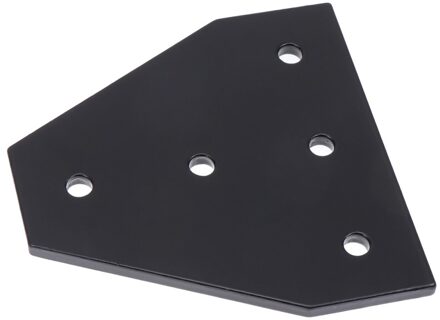 4 Stuks Aluminium 5 Gat T Vorm Deelnemen Plaat Lineaire Extrusie Apparaat Voor Voor 3D Printer Onderdelen Accessoires Zwart (2020T) zilver 1