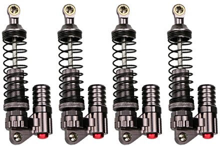 4 Stuks Aluminium 90Mm Absorber Schokken Voor 1/10 Schaal Rc Rock Crawlers Axial Scx10 D90 Truck