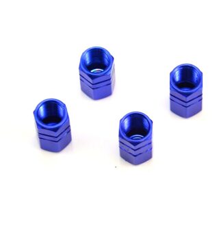 4 Stuks Aluminium Auto Zeshoekige Ventile Velgen Stem Air Ventieldopjes Fiets Band Band Cover Ventieldopje Autowiel Air ventieldopjes