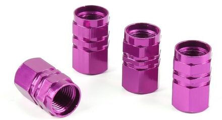 4 Stuks Aluminium Auto Zeshoekige Ventile Velgen Stem Air Ventieldopjes Fiets Band Band Cover Ventieldopje Autowiel Air ventieldopjes